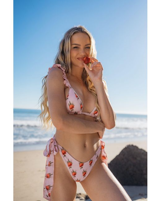IVY SWIMWEAR Pink Strawberry Milk Top