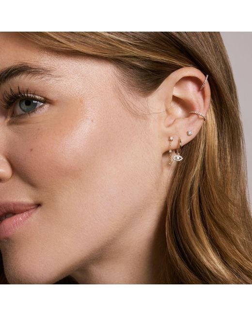 Dyamka Metallic Paved Diamonds Earcuff