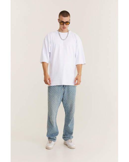 mysimplicated White Oversized T-Shirt for men