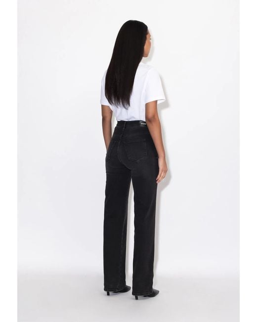 Dr. Denim Black Moxy High Straight