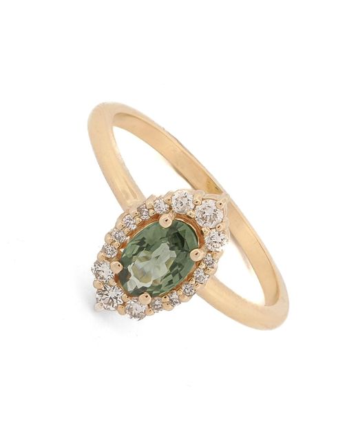 Ebru Jewelry White Eternal Romance Sapphire & Diamond Ring