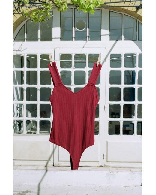 AVANI Apparel Red Bodysuit Alysse
