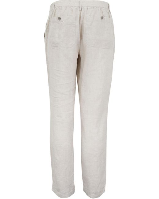 Lords of Harlech White Neutrals Devon Linen Pant for men