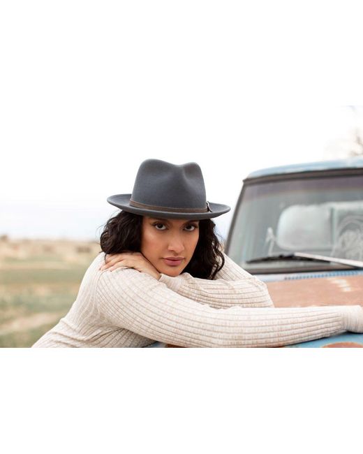 Jamie Slye Hats + Accessories Black Buddy Wool Fedora Hat