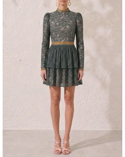 Mandarano Gray Siena Lace Dress