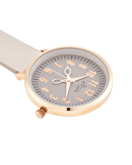 Bermuda Watch Company Metallic Annie Apple/ Leather Nurse Fob Watch Numeral Dial for men