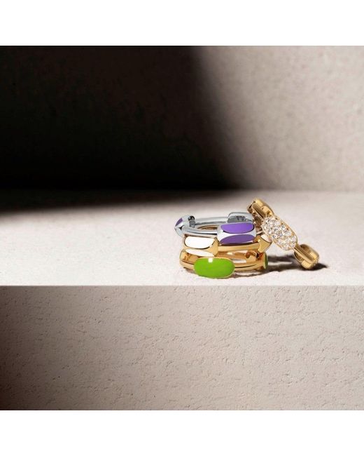 Arte Madrid Metallic Toggle Sculpted Dome Ring
