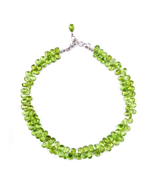 Mineralgems•Studio Green Peridot Drop Choker