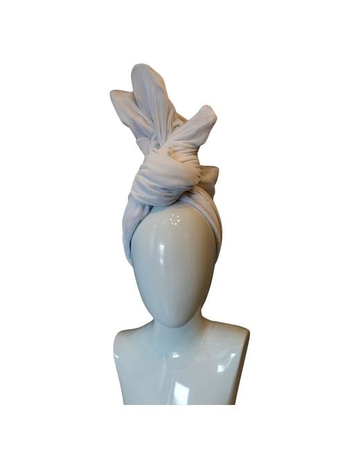 Romer Millinery Gray Twisturban Turban Velvet Bride