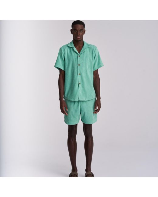 Little Mariner Green Sage Terry Shirt for men