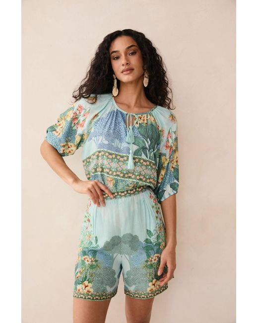 Raishma Blue Tracy Shorts