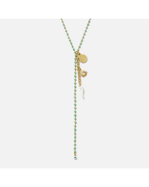 Alexie of Athens Metallic Sunspell Talisman Lariat