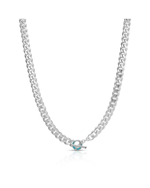 Leeada Jewelry Metallic Marais Thick Chain Necklace