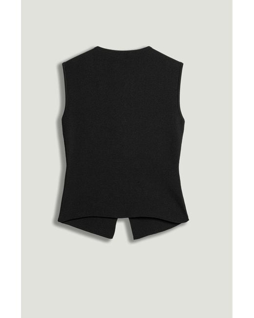 Nocturne Black Embellished Sleeveless Knit Top