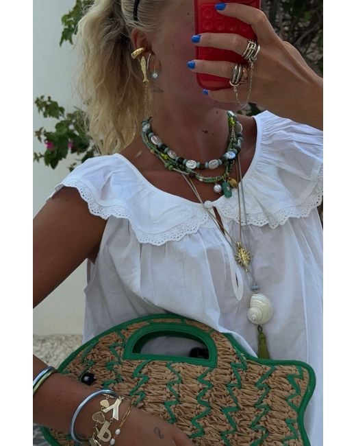 Sccollection Black Azure & Pearl Necklace