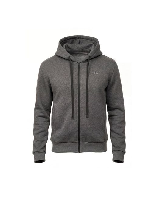 Saved Lab Gray Zip Hoodie for men
