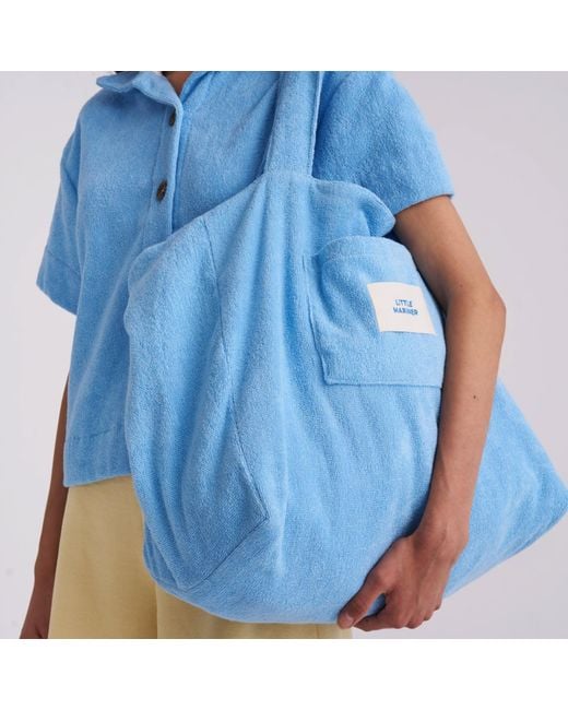 Little Mariner Blue Coastal Terry Bag