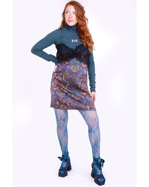 Natalia Petruch Blue Daphne Turtle Neck Sweater