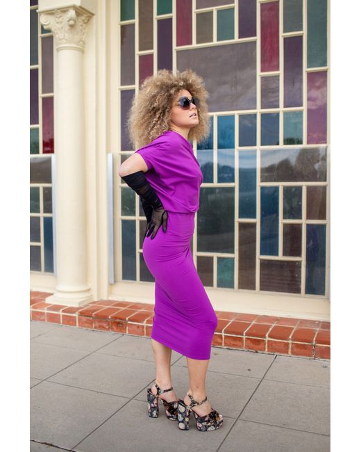 Jennafer Grace Purple Plum Passion Angle Dress