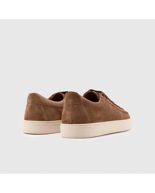 Ilvi Brown Augusto Saddle Suede Leather Sneaker for men