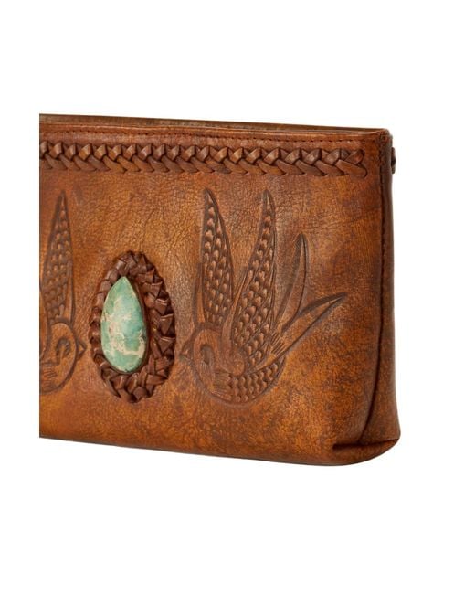 Jodi Lee Brown Lost Bird Pouch Antique Medium