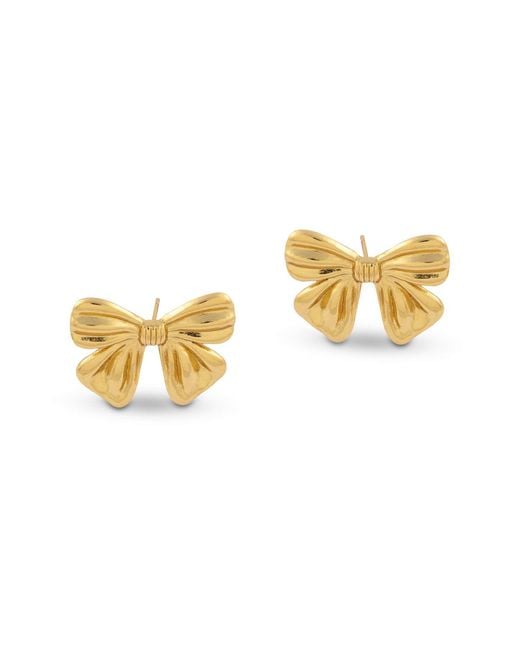Amadeus Metallic Bow Stud Earrings