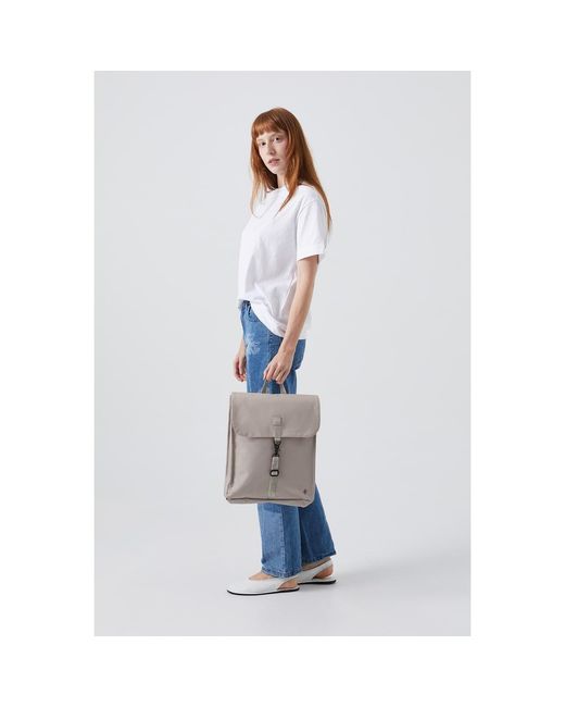 Lefrik White Handy Mini Backpack Ash