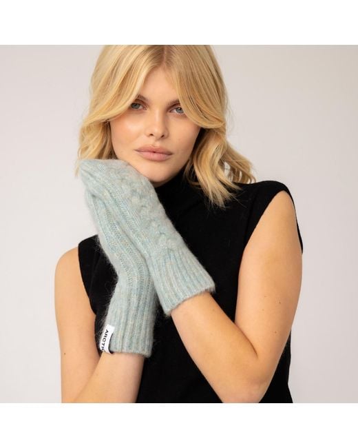 Arctic Fox & Co. Blue Mohair Mittens