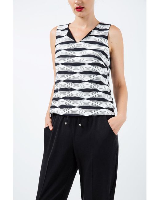 Conquista Black Long Pants With Tie Detail