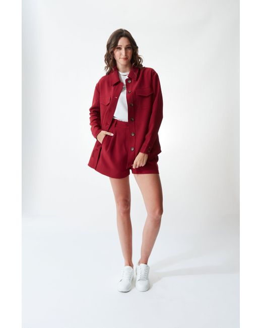 SECTION 101 Red Ellie Shacket