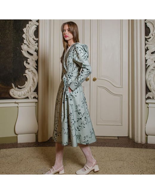 RainSisters Neutrals Light Trench Coat For Spring: Minty Meadow in Blue ...