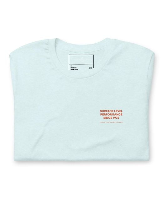 Anchor and Crew Blue Ice Personal Best-Ish Swimming League Organic Cotton T-Shirt