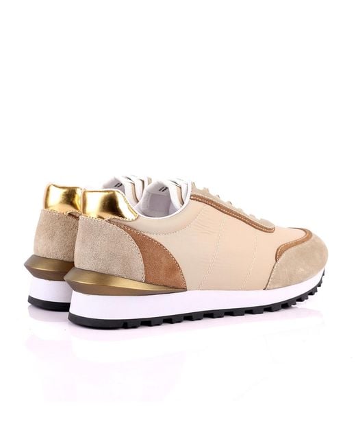 DAVID WEJ Natural Neutrals Boston Smart Trainers for men