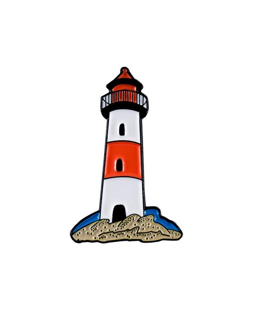 Make Heads Turn Blue Enamel Pin Lighthouse