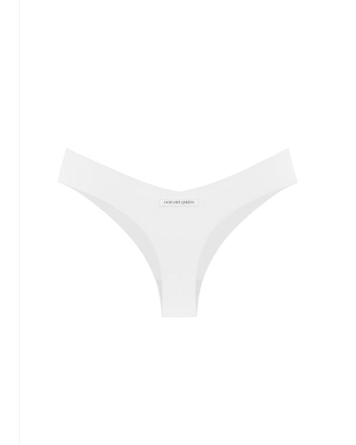 GOD SAVES QUEENS White Second Skin Cheeky Panty