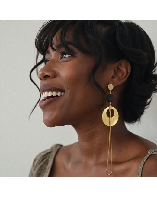 Rejected Hearts Club Yellow Coco Alter Ego Dangle Snake Chain Earrings