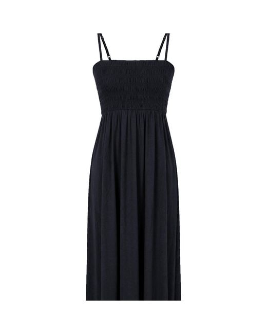 JJwinks Blue Bra-Free Smocked Modal Maxi Dress