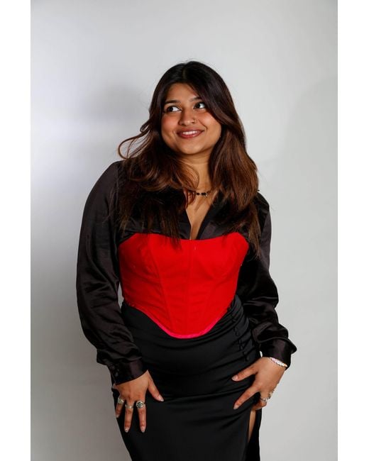 The Coolgirl Nyc Red Kiana Top