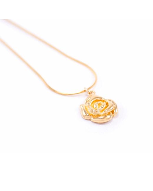 Seven Saints Metallic Mystic Rose Adjustable Necklace, As Seen On Olivia Culpo