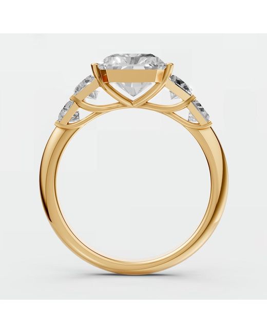 Aya Fine Jewelry Metallic Radiant Cut Lab Diamond Engagement Ring
