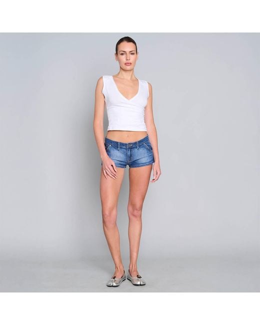 Love and Nostalgia Blue Bob Mini Short