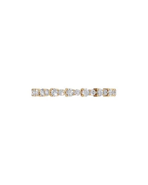 Aya Fine Jewelry White 14Kt Round Lab Diamond Eternity Band Ring For Anniversary Gift