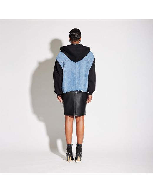 Circular Path Blue Combo Jean Jacket