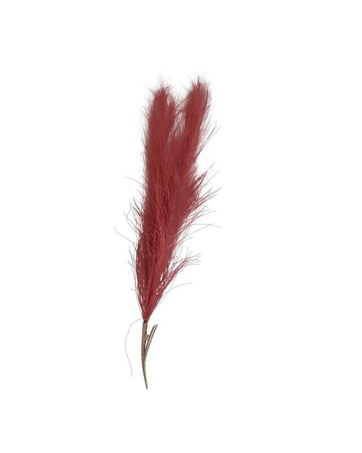Romer Millinery Red Faux Feather Clip For Hair, Hats & Turbans. Rose, Straight