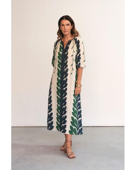 Adrift Clothing Green Winnie Tunic Dress