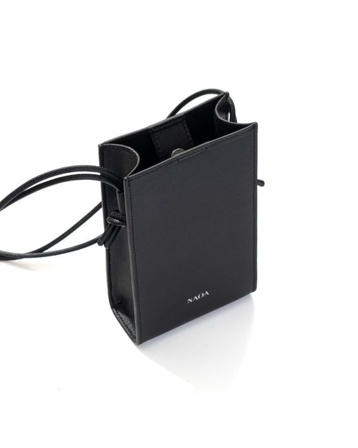 Naoa Black Phone & Essentials Crossbody Bag