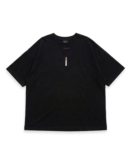 NOEND Black Burning Cigarette Tee for men
