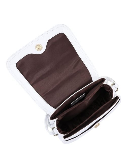 Lloyd Baker White Amritsar Leather Crossbody Bag