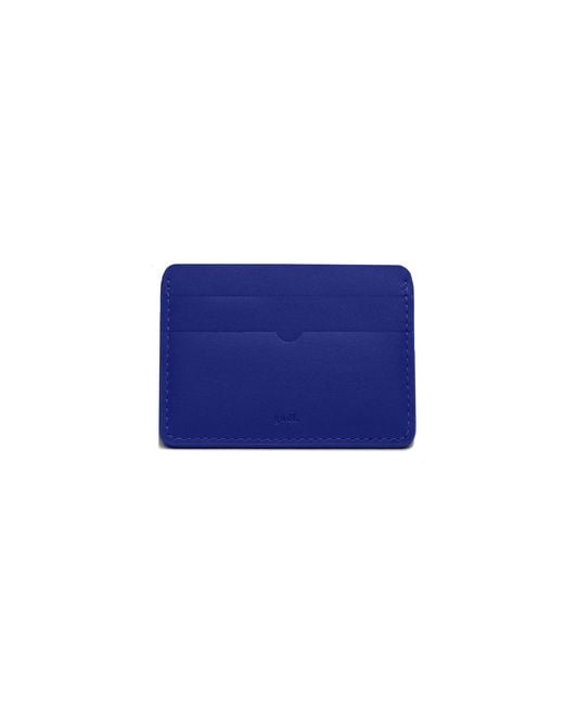 godi. Blue Handmade Leather Card Case