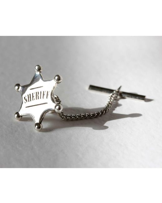 Lee Renee Sheriff Badge Lapel Pin in Metallic for Men Lyst
